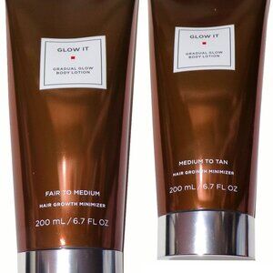Glow It Gradual Glow Body Lotion Medium To Tan & Fair to Medium (Set of 2)